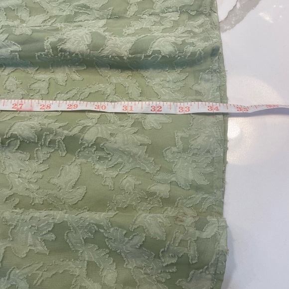 Adelyn Rae Chiffon Smocked Mini Dress puff Sleeve Babydoll Green Medium - Picture 12 of 15